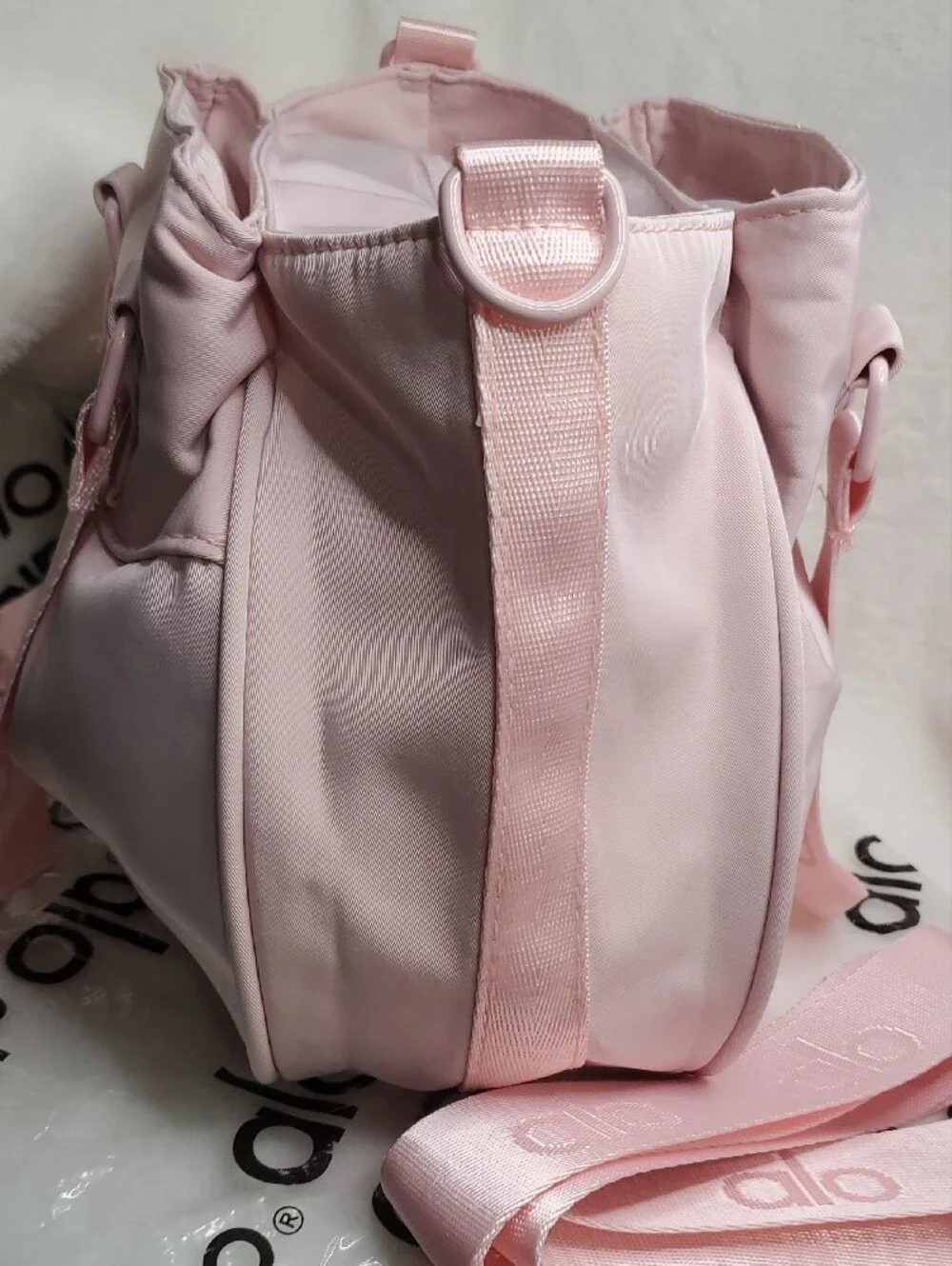 ALO Yoga Pink Quilted Strap Shoulder Bag